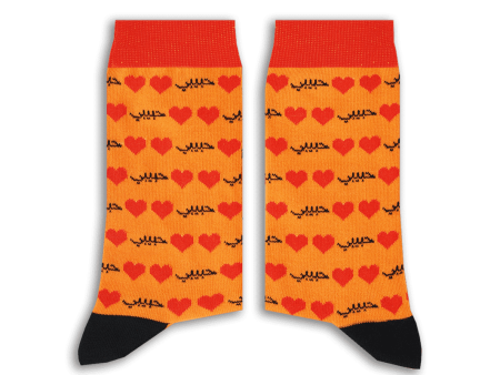 Habibi Socks (Orange) For Cheap