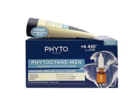 Phyto Coffret Men Phytocyane Progressive + 100ml Men Shampoo as a Gift Online Hot Sale