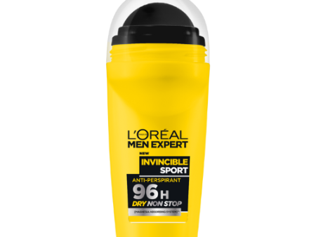 Men Expert- Invincible Sport Absorbing Anti Perspirant 96H Deodorant Roll-On Cheap