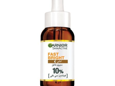 Fast Bright 10% Pure Vitamin C Brightening Overnight Serum - 30ml Supply