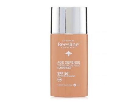 Age Defense Tinted Facial Fluid Sunscreen SPF 50 Supply