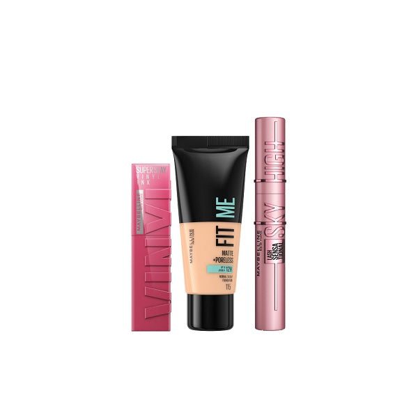 Vinyl Ink Lipstick + Sky High Mascara + Fit Me Foundation At 25% OFF For Cheap