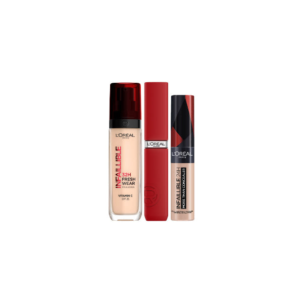 Freshwear Foundation + Matte Resistance + Concealer At 25% OFF on Sale