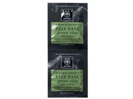 Express Beauty Face Mask - Green Clay 2x8 ML Online now