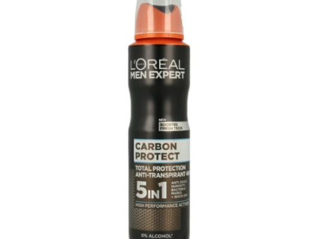 Men Expert Carbon Protect 5 in1 Total Protection 48H - Spray Hot on Sale