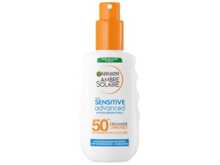 Ambre Solaire Sensitive Advanced SPF 50+ Ceramide Protect Sunscreen Spray For Adults (150mL) Supply